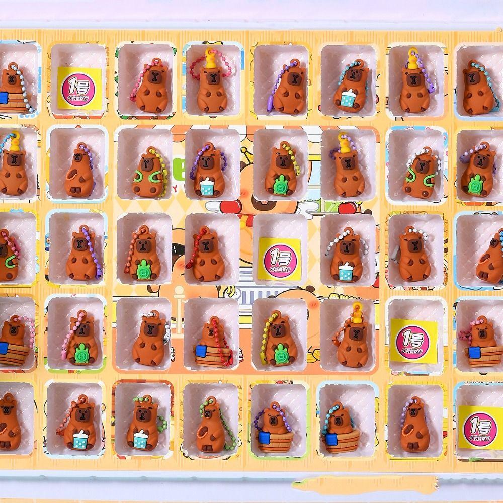 Christmas Tree Christmas Dolls Cartoon Pendant Kapybala Cartoon Mini Model Toy  Girls