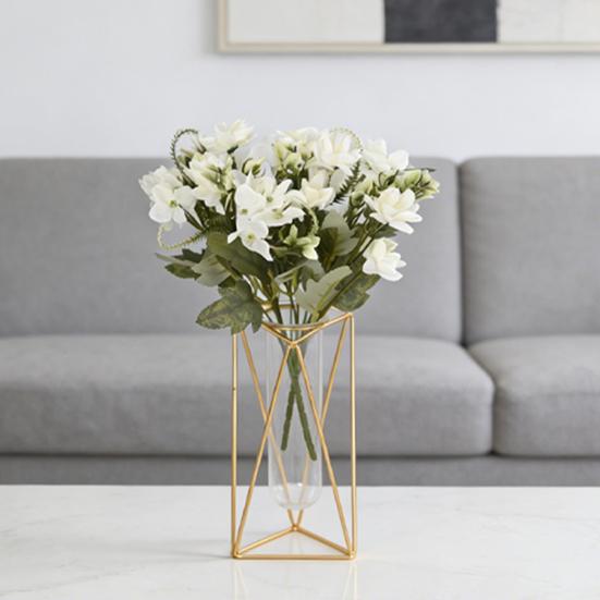 Artificial Hydrangeas Flower Real Touch Fake Hydrangeas Bouquet with Stem for Home Table Centerpiece Wedding Baby Shower Birthday Party Decoration