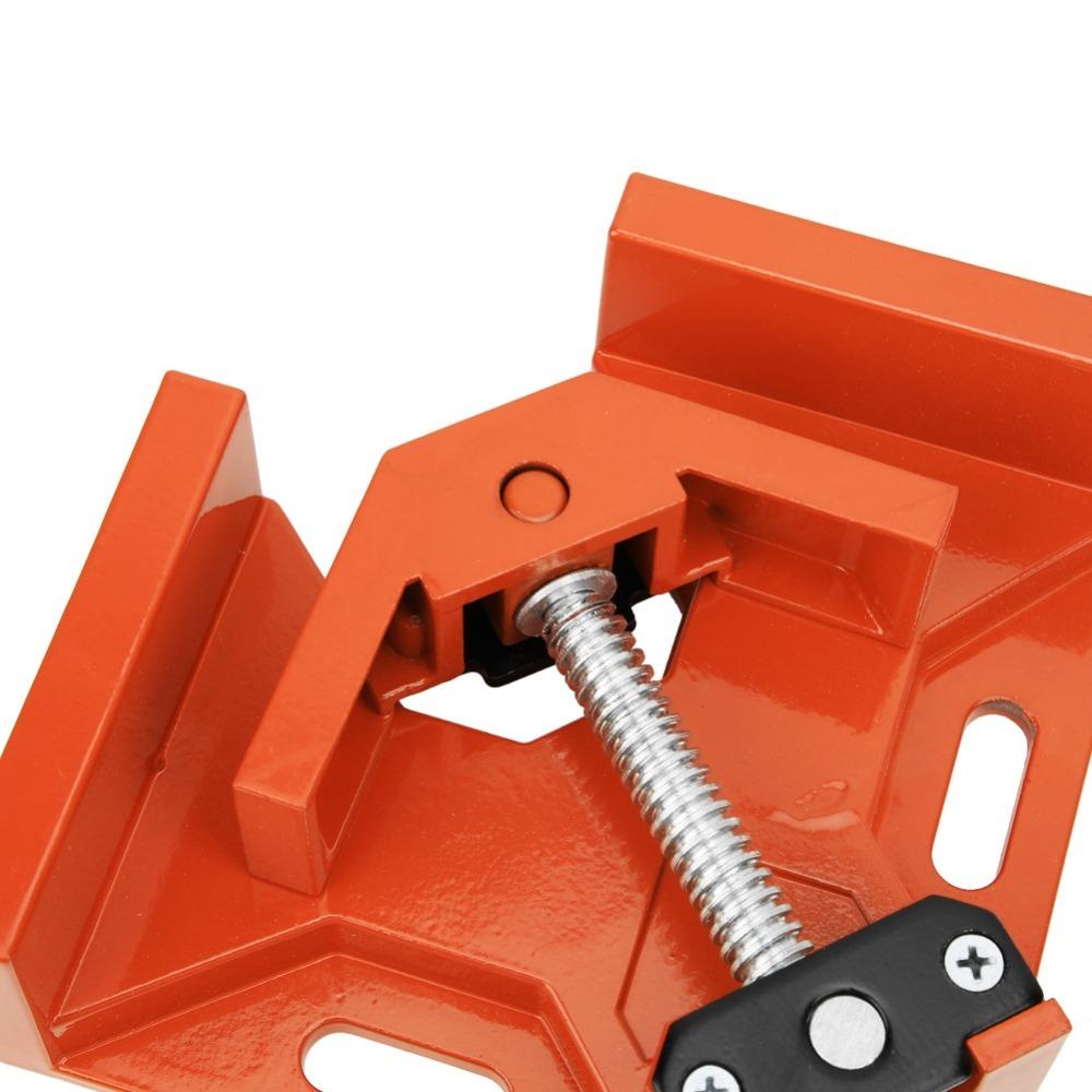 90 Degree Right Angle Clamp Adjustable Clamping Plates T Handle Vise Grip For Carpentry
