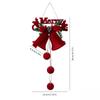 Festive Flocking Bell Pendant Christmas Bell Nordic Atmosphere Decorations Party Window Decorations Pendant Accessories Supplies