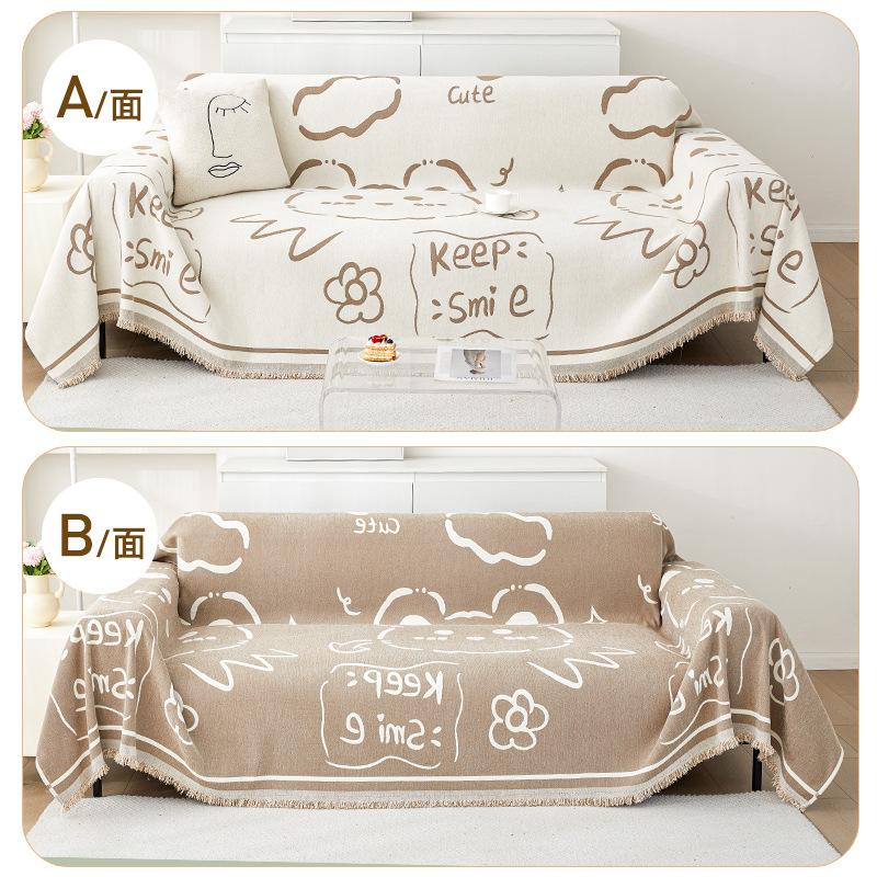 Bohemia Chenille Sofa Cover Universal Sofa Blanket Dust-proof Cloth for Bedroom Living Room Sofa Cushion