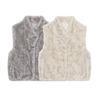 Womens Faux Mink Fur Vest Stand Collar Thick Warm Fashion Winter Waistcoat