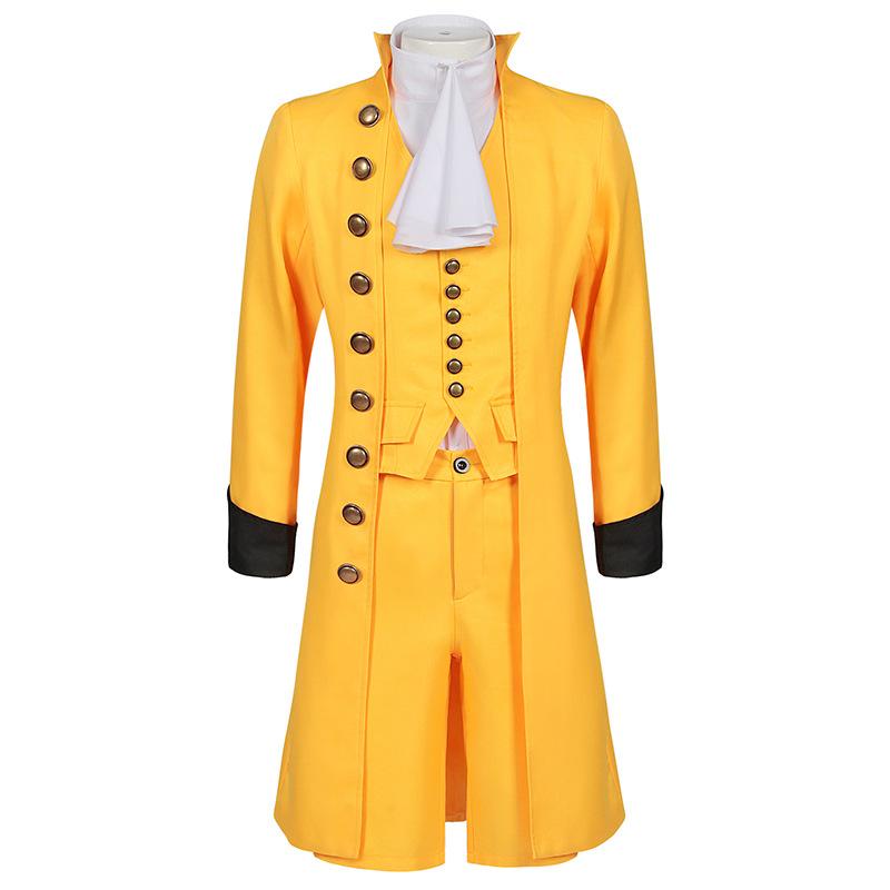 Men Rococo Cosplay Outfits Costume Rococo Gothic Steampunk King Prince Costume Ball Gown Court Aristocratic Dress Suit
