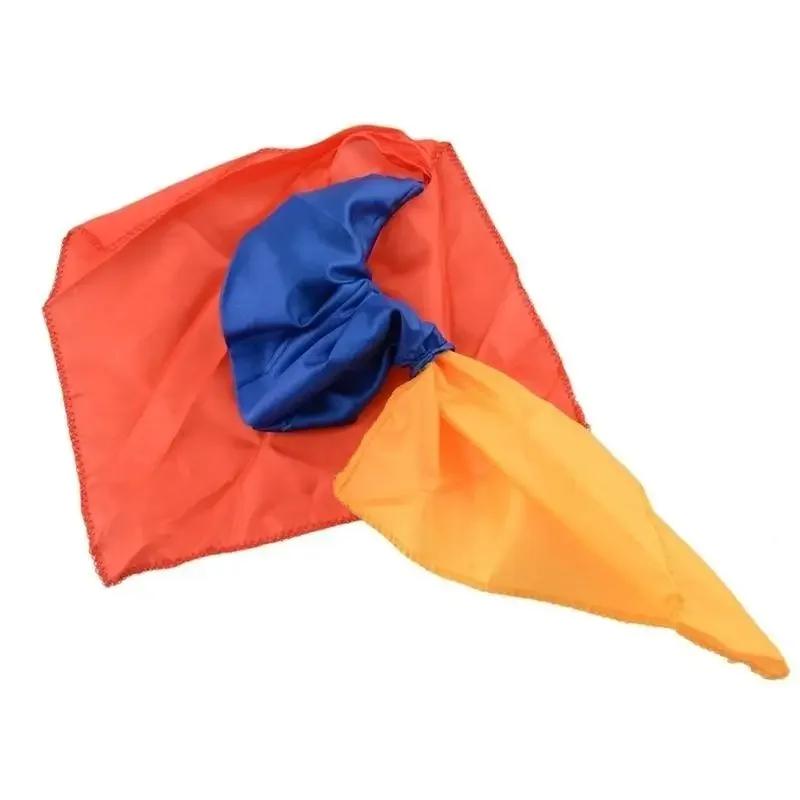 22cm * 22cm Silk Scarf for Magic Trick By Mr. Tricks Joke Props Tools Toys Change Color Kids Childre