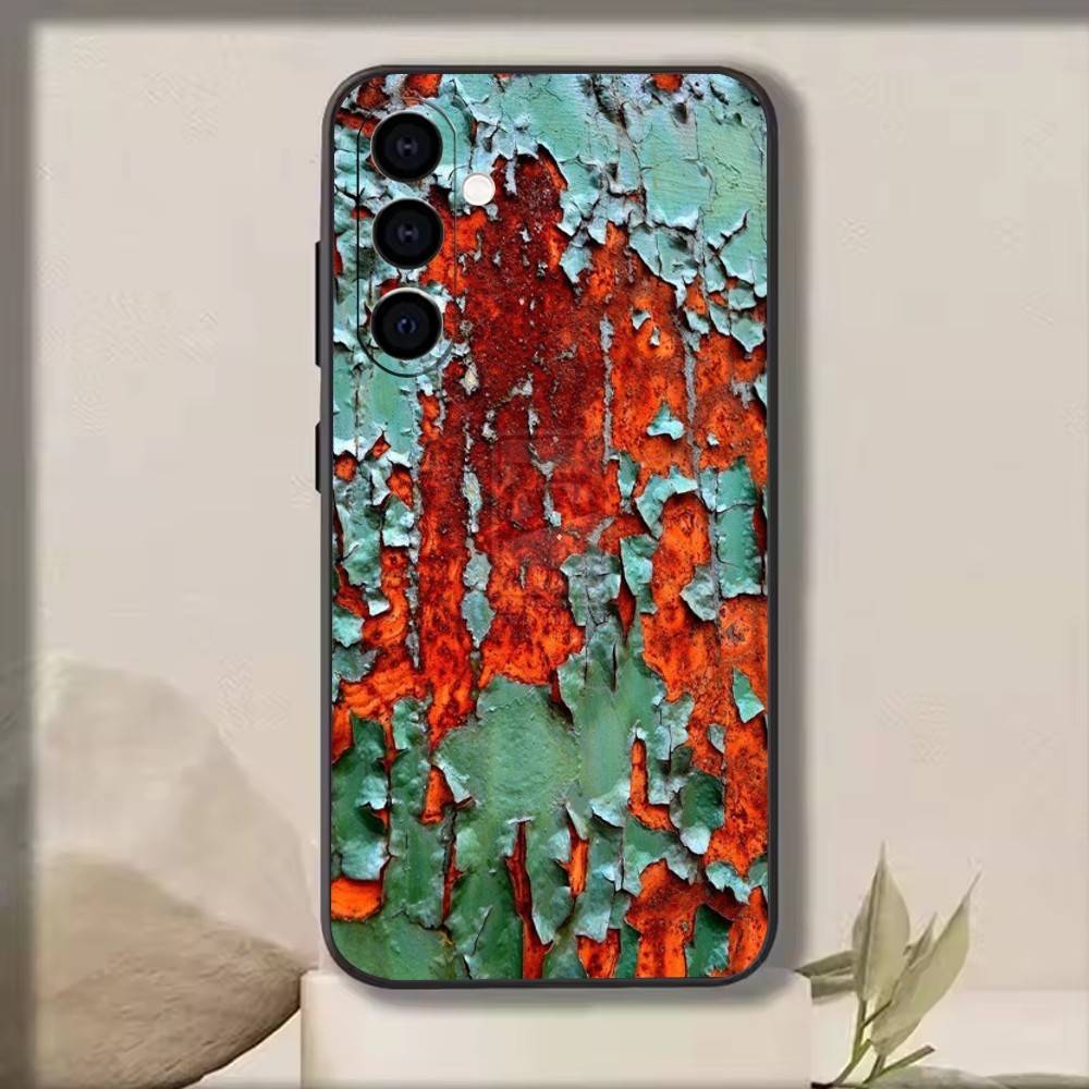 

Rust Beauty Phone Case Black Silicone Soft For Samsung Galaxy A73,A72,A71,A70,A53,A52,A51 Samsung a32 4g