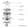 4.5L Warmer Food Chafing Dishes with Lid Hanging Cover Buffet Dining Stove Insulation Stainless Steel Serving Tray
