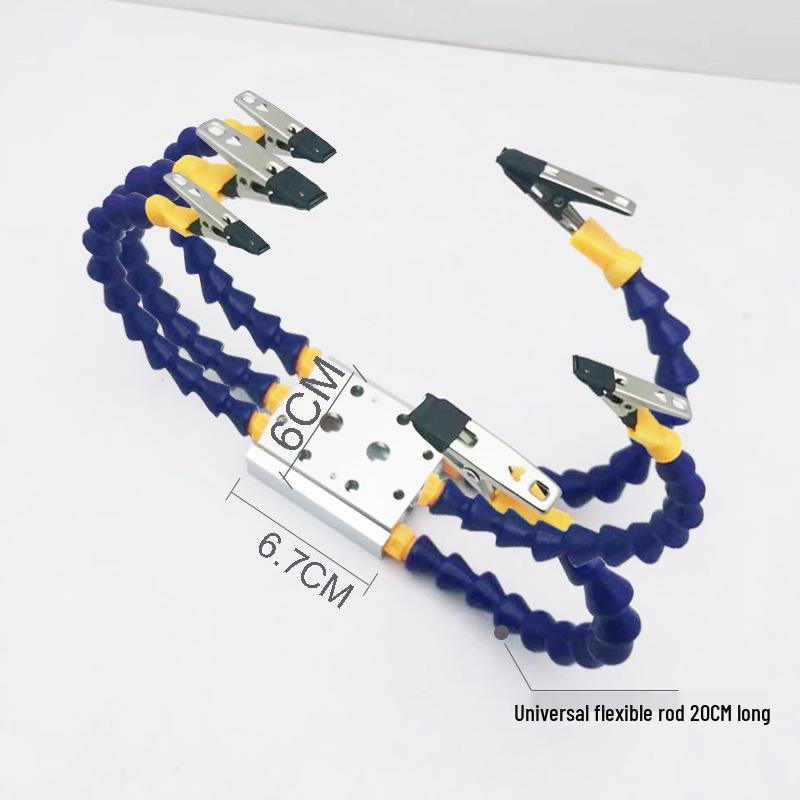 Multifunctional Aluminum Soldering Station & Model Aircraft Accessory Bracket for Circuit Board Repair
