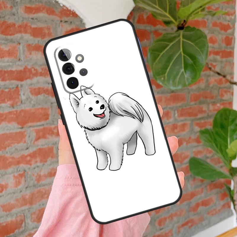 Cartoon Samoyed Dog Phone Case For Samsung Galaxy A55 A35 A25 A15 A52 A32 A12 A51 A71 A13 A33 A53 A14 A34 A54