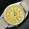VINTAGE REFURBISHED SEIKO 5 AUTOMATIC JAPAN MENS YELLOW DIAL WATCH A446343-1