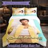 Personalized 3Pcs Bedding SetHarry Styles Custom Text Duvet Cover Pillowcase Set Bedroom Gift