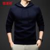 Hengyuanxiang Men's Hooded Thick Knit Sweater