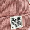 Damen Corduroy Rucksack Schüler Schultasche Reise Rucksack Mini Rucksack