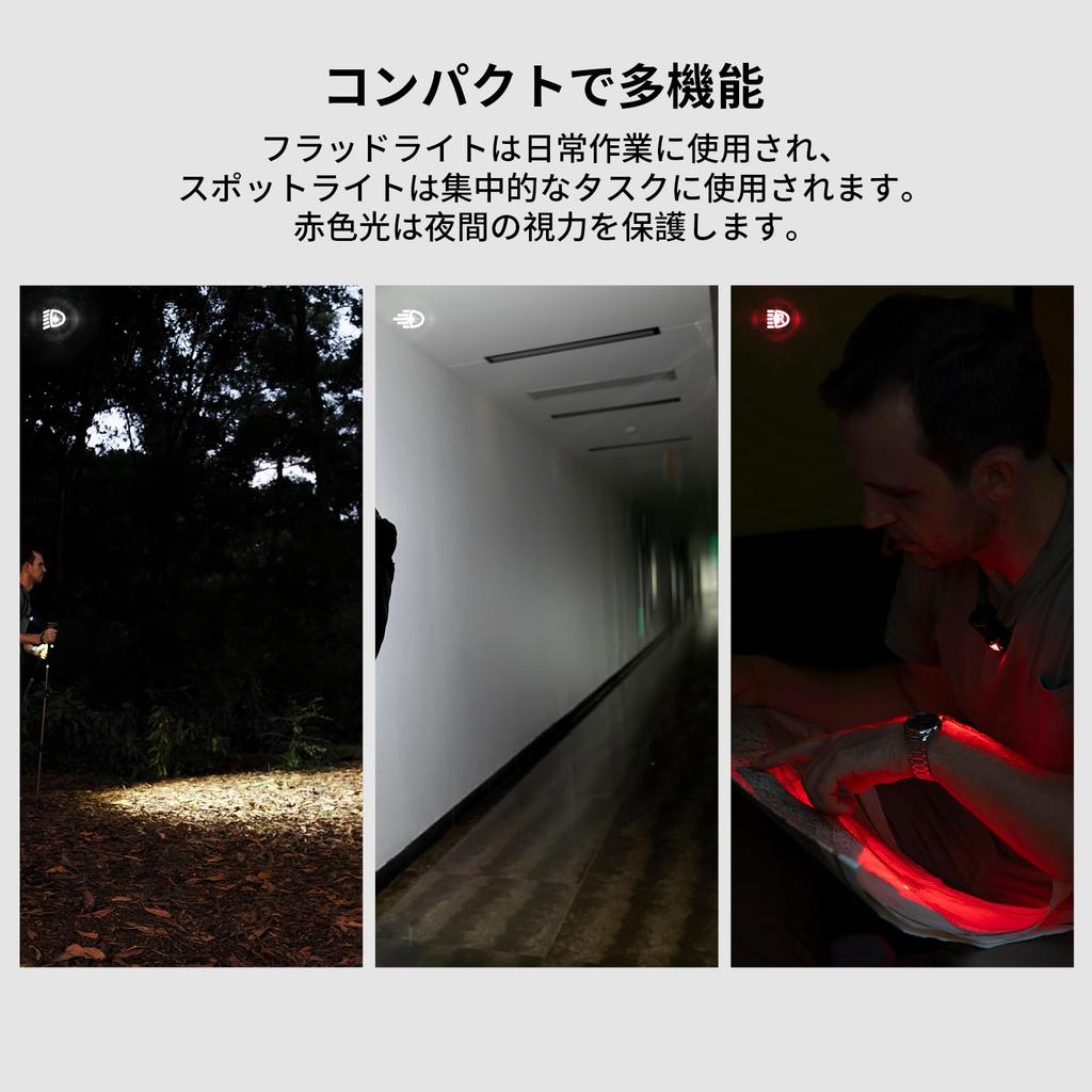 OLIGHT Oclip Pro LED Running Lightweight and with 3 Light 500 120 Meter IPX6 High Ideal for Dog and Outdoor Activities Clip-on Light, Compact,