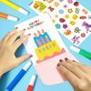 1/2 Sets Kinder Regenbogen Kratzbild-Set Schaber Malerei Bastelkarten DIY Postkarten Kratzpapier Kunstset Partygeschenke Geschenke für Kleinkinder Mädchen Jungen