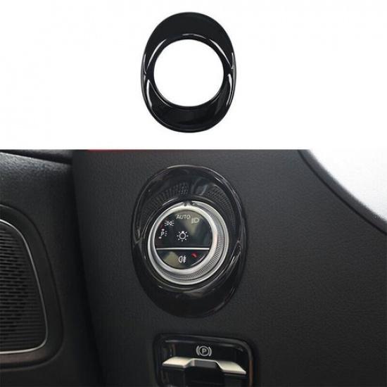 For Benz EQE EQS - Gloss Black Headlight Switch Control Frame Trim 1PCS