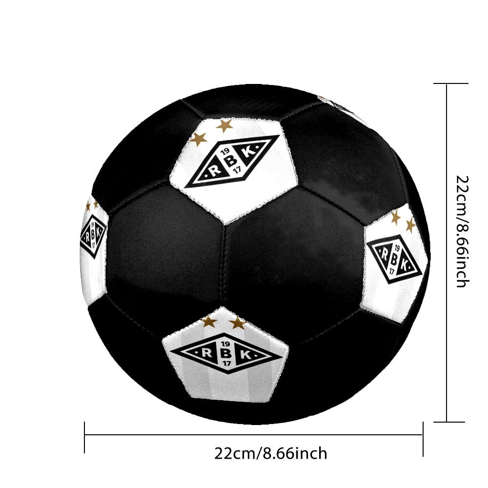 1PC Rosenborg Ballklub logo size 5 soccer ball PrahaIndoor Soccer Ball Colorful All Ages Machine Stitched PVC Competition Ready Durable High-Bounce