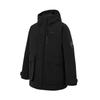 Down Jackets Men's Black Hooded Non Detachable Moderate KB5662