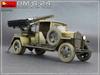 Miniart scale Soviet Katyusha gun mounted on a plastic model kit MA35259 1/35 BM-8-24 1.5-ton truck,