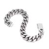 Fashionable Stainless Steel Hip-hop Cuban Bracelet Retro Punk Vacuum Electroplated Cuban Chain Bracelet Jewelry Elegant Bracelet