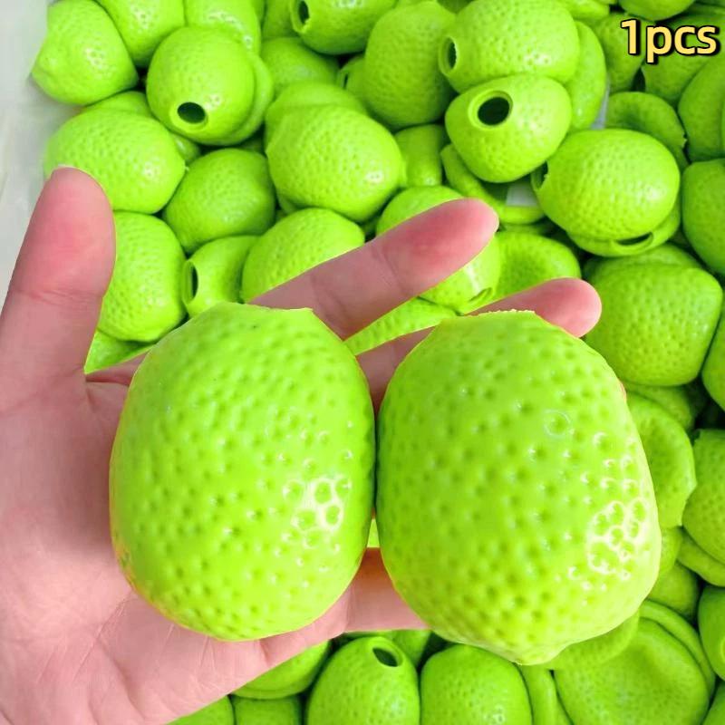 1/2Pcs Lemon Shaped Stress Relief Squeeze Ball Soft Skin DIY Sensory Fidget Toy for Party Favor Classroom Reward