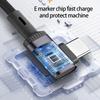 PD240W Fast Charging Type C Cable With Braided Design And Angled Connector Design For Quick Power Delivery