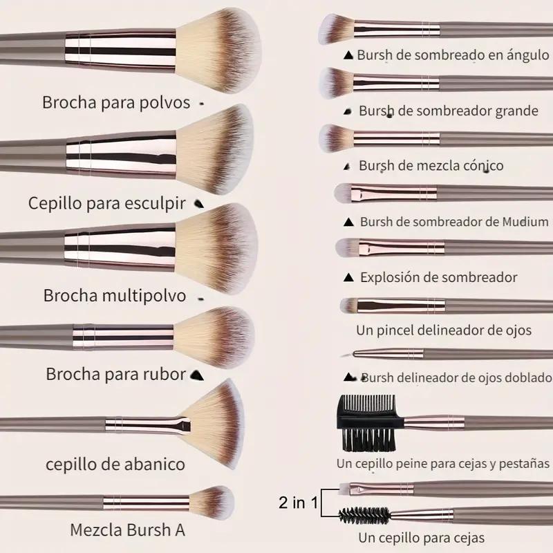 Professional 3-20PCS Makeup Brushes Set Soft Fluffy Foundation Eyeshadow Concealer Blending Blush Brush Kabuki Women Beauty Tool