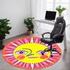 1pc Sunflower, Summer Carpet, Round Non Slip Durable Large Size Office Carpet, Suitable for Office