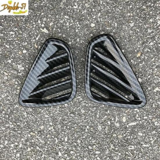 Carbon Fiber 2X For Hyundai Kona 2018- Dashboard Air Vent Outlet Cover Trim