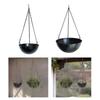 Decorative Iron Hanging Flower Pots Containers Hanging Planter with Drainage Holes Suitable For Indoor And Outdoor Use