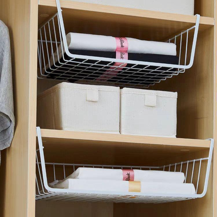 Metal Hanging Basket for Kitchen Cabinet and Wall Storage
