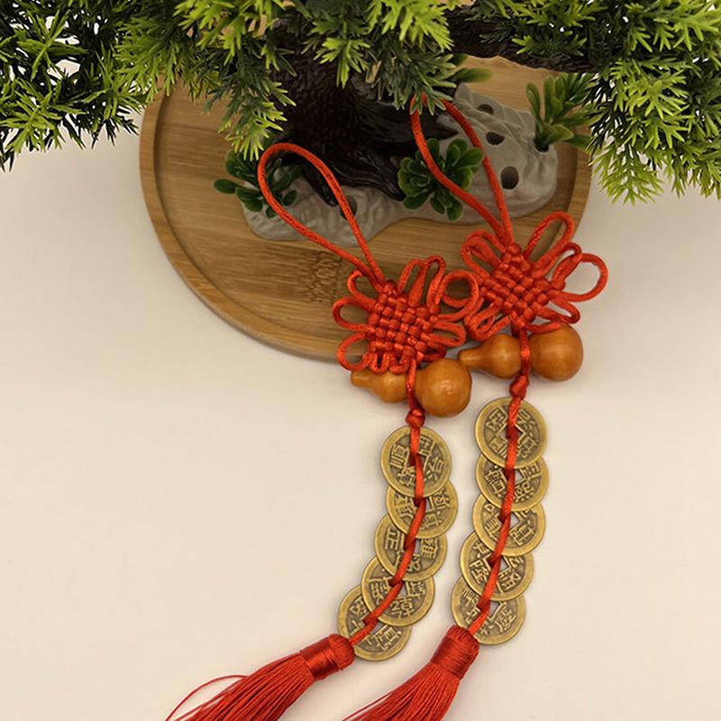 1Pcs Feng Shui Decoration Five Emperors Money East And Northwest Home Decor Authentic Gourd Pendant Town House Talisman Coin
