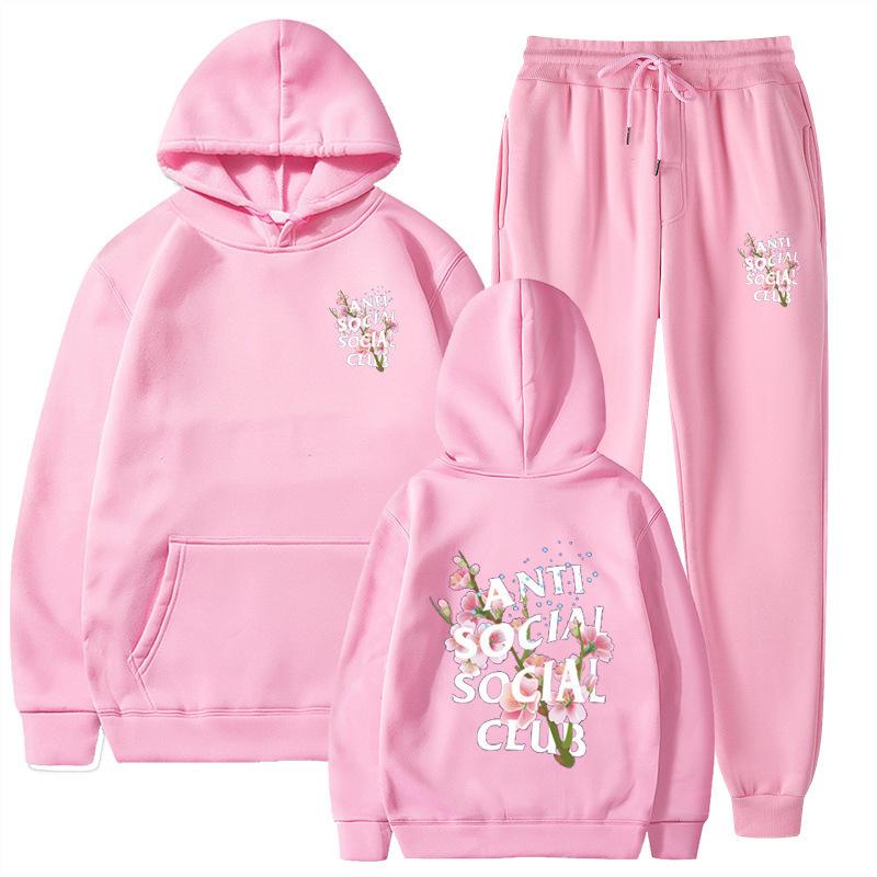 Pants Suits Sweatshirt Hooded Unisex Suit Men Women Comfortable Soft