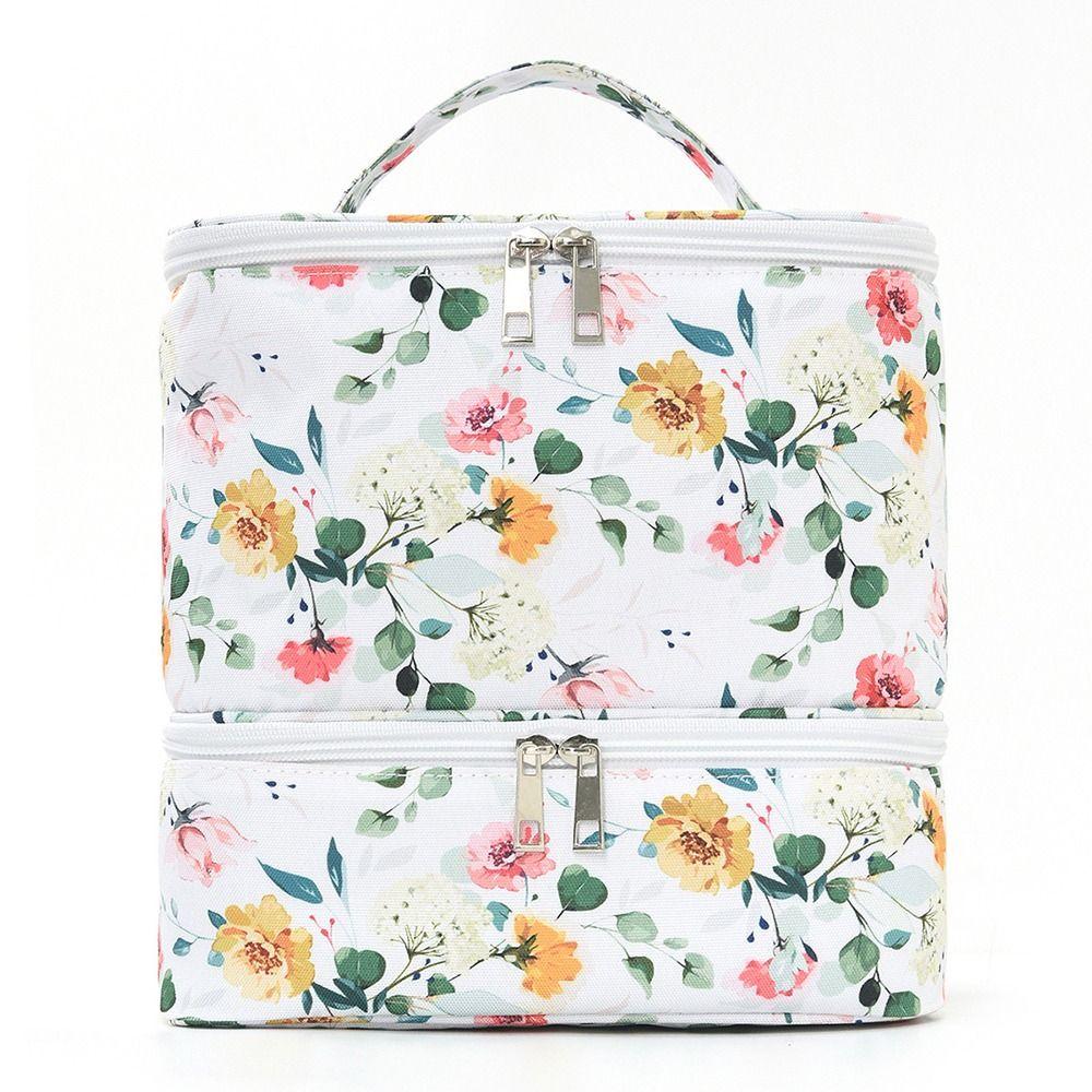 Multifunction Nail Polish Storage Bag Double-layer Essential Oil Bag Cosmetic Bag Nail Care Kit
