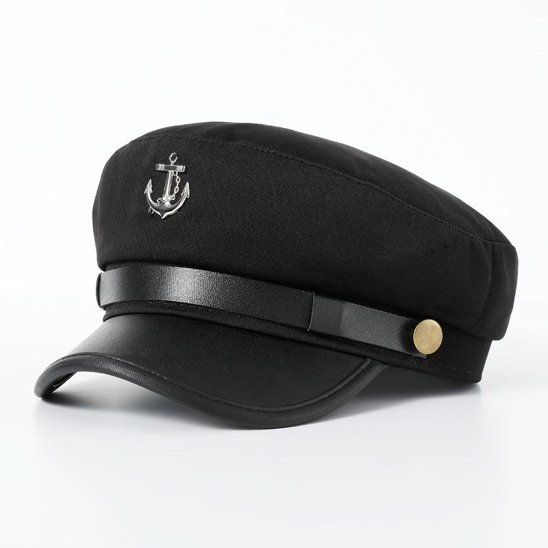 Cross-border Navy Hat British Style Beret for Men and Women Winter Versatile Decorative Fashion Hat