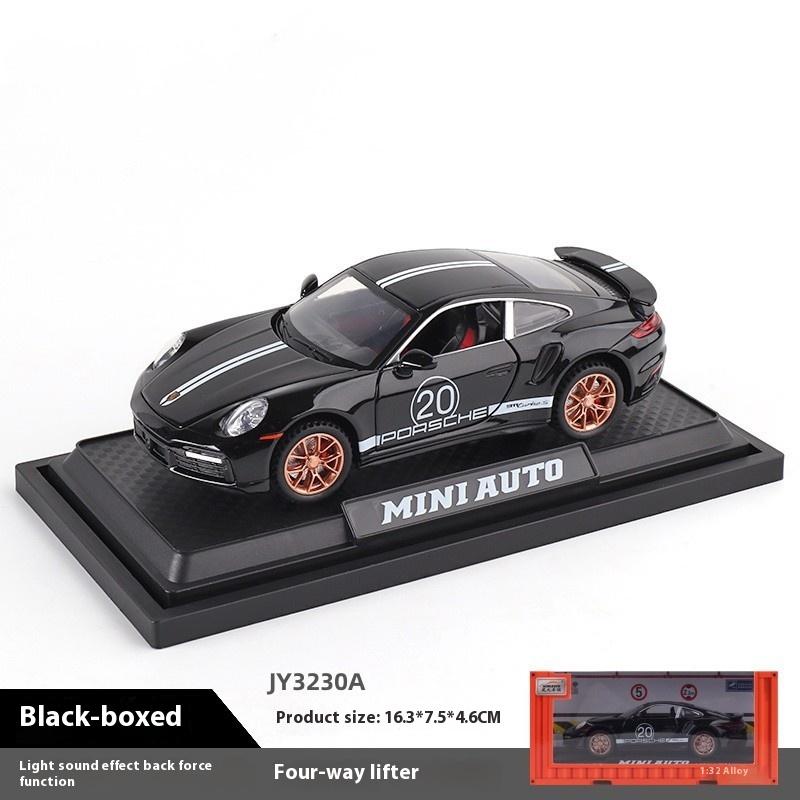 Simulation 1/32 Scale Porsche 911 Turbo S Alloy Racing Car Diecast Metal Model Children's Toy Kids Gift Birthday Present for Boys