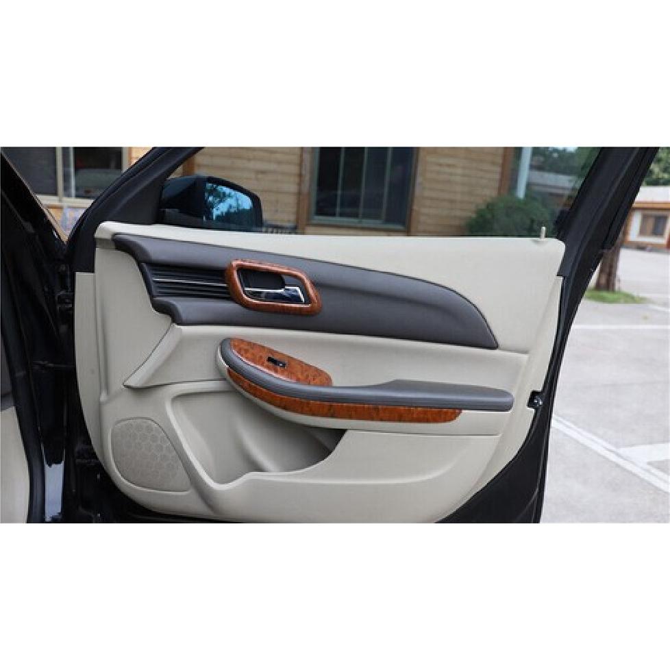 Car Inner Door Handle Frame Cover Fit For Chevrolet Malibu 2012-2014 Peach Wood