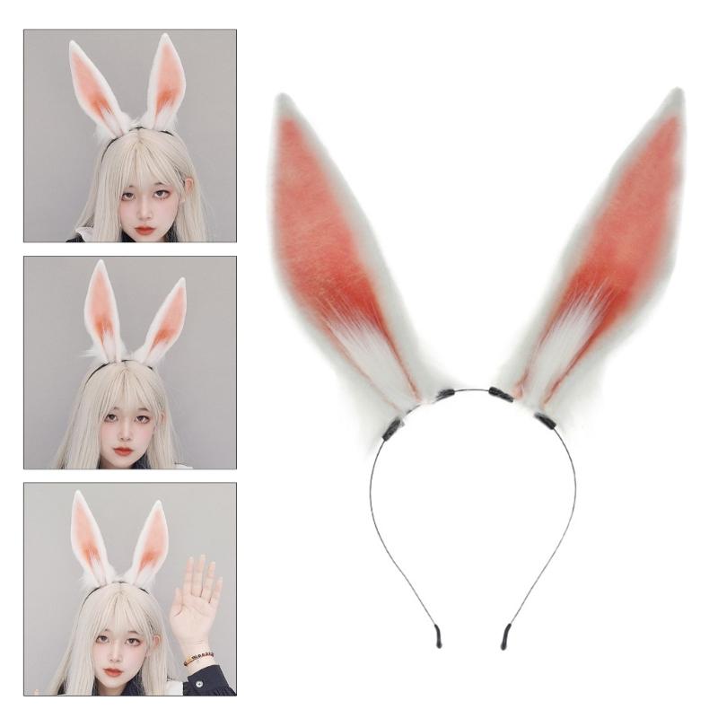 Easter Party Plush Bunny Headband Woman Makeup Cosplay Party Headwear Supplies