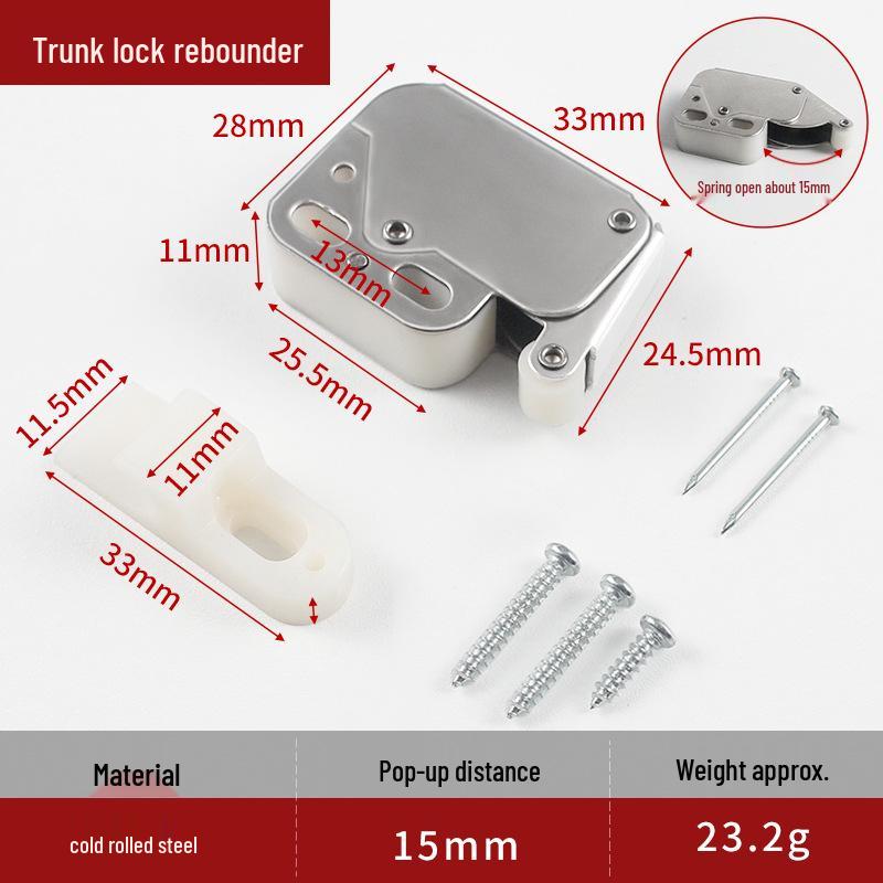 

Spring-loaded Mini Elephant Trunk Cabinet Door Rebound Lock