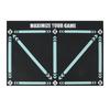 Soccer Train Mat Rubber Non Slip Backward Dribbling Training Agility Footstep Training Mat for Indoor Outdoor 90x60cm