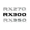 Naklejka 3D ABS RX270 RX300 RX350 RX200t Emblemat Odznaka Chromowana Czarna/Srebrna Litera Naklejka Do Dekoracji Tylnej Klapy Lexusa