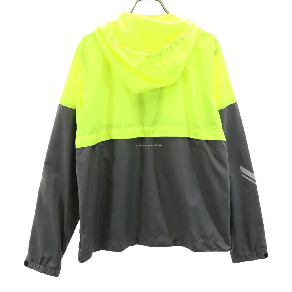 Under Armour Lightweight Food Jacket MD Neon Yellow Mesh Lining Men's Used