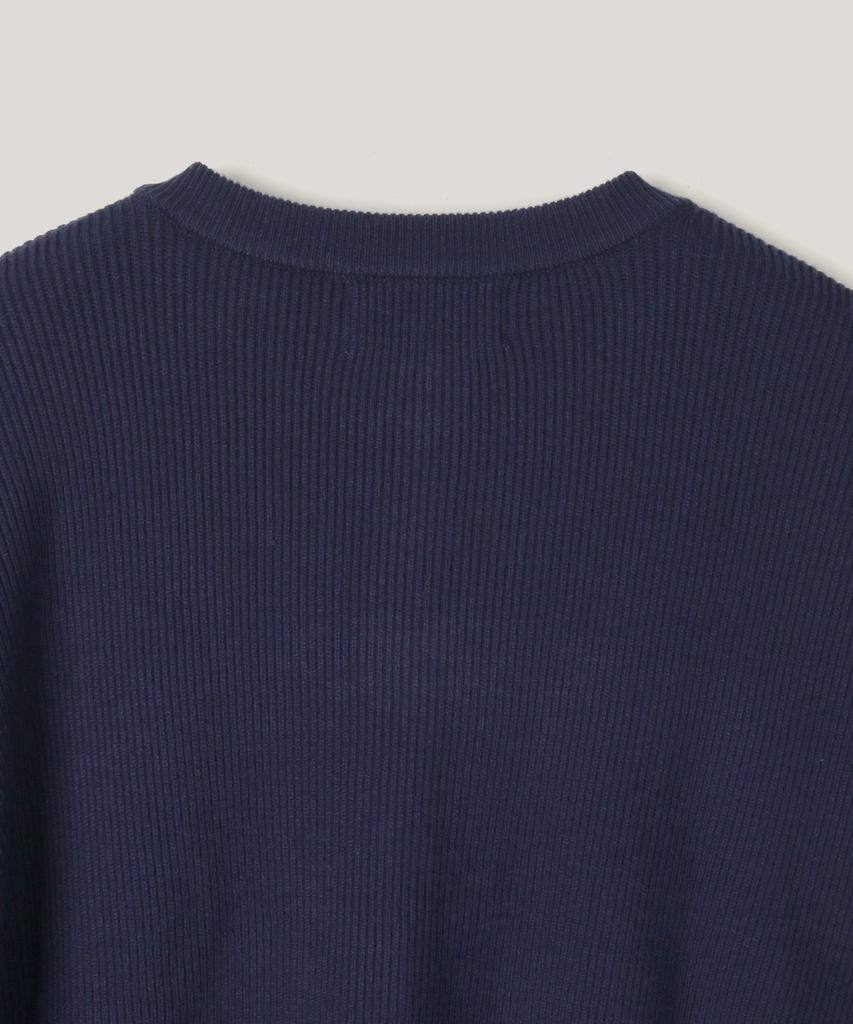 Indust Essential Round Knit Cardigan_Navy