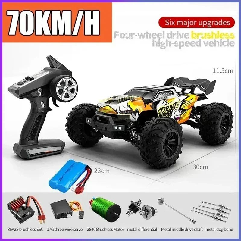 1:16 70km/h Super Brushless 50km/h Brushed RC Car 4x4 Off Road Remote Control High Speed Drift Racing Truck Toy Kids Adults