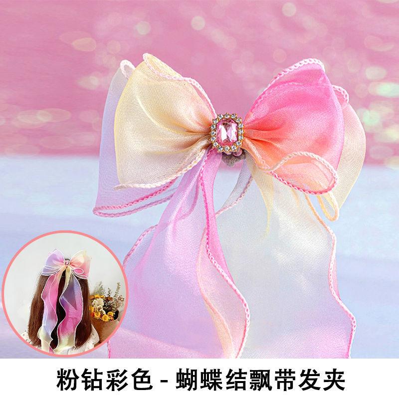 Children'S Headbands For Women, Colorful Bow Braided Hair Clips, Little Girls' Princess Long Ribbon Hair Clips, Summer Girls' Hair Accessories