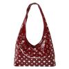 2025 Fashion Glossy PU Sense of Luxury Shoulder Bags Rivets Unique Design Personality Popularity Commute Tote Bags for Women