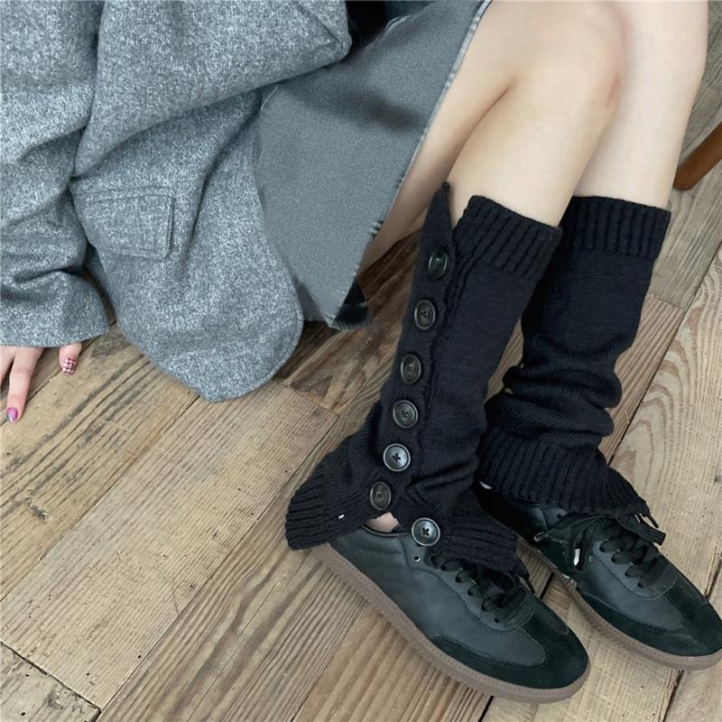 Women Knitted Winter Stocking Leg Warmers Long Socks Boot Cuffs Toppers Legging Pads Knee Brace Pads Knee Warmers Sleeve