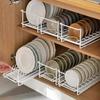 Scolapiatti da Cucina Scolapiatti Monostrato Porta Ciotole e Vassoio Può Contenere Piatti Stoviglie Piccolo Armadietto Portaoggetti da Incasso