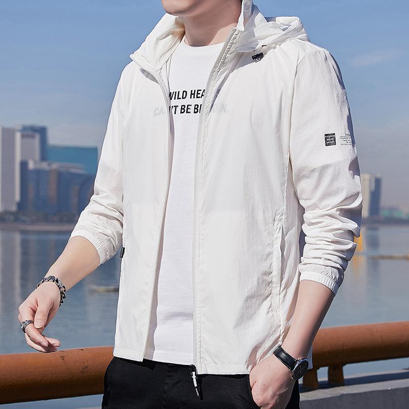 Summer Hooded Anti-UV Jacket Men Breathable Sun Protection Clothing Fishing Hunting Clothes Quick Dry Windbreaker