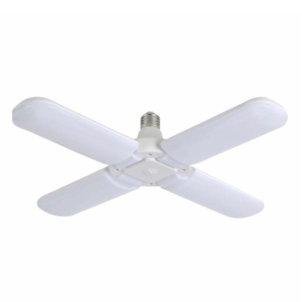 Energy Saving 4 Blades Design LED Bulb 85-265V 90° Adjustable LED Light 60W White Light 6500K LED Garage Light Garage
