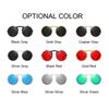 Gafas de Sol Redondas Steampunk para Hombre Vintage Flip Gafas de Sol de Celebridad Masculinas para Conducir Marca de Lujo Diseñador Montura de Metal